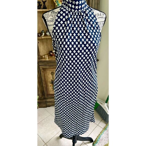 Pink Tartan 100% silk halter dress in clover design - Picture 11 of 11